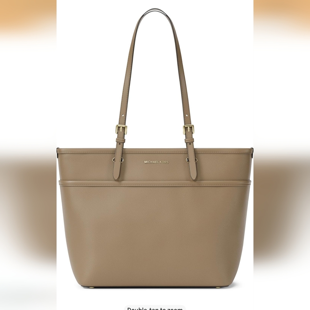 Michael Kors Taupe Leather Tote